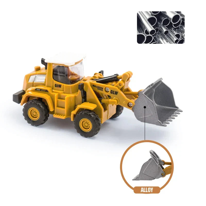 Construction Site Toy Set - Excavators & Cranes - Creative Play