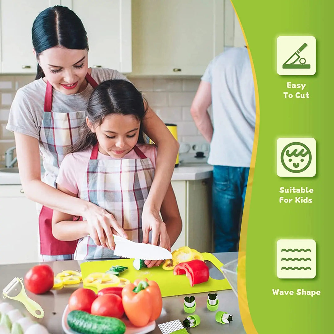 Junior Chef Set - Safe Kitchen Set for Children | Safe Cutting