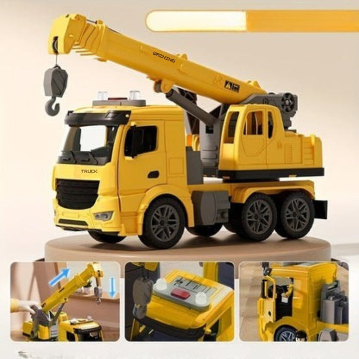 Toy Crane Truck with Sounds | Sturdy Design