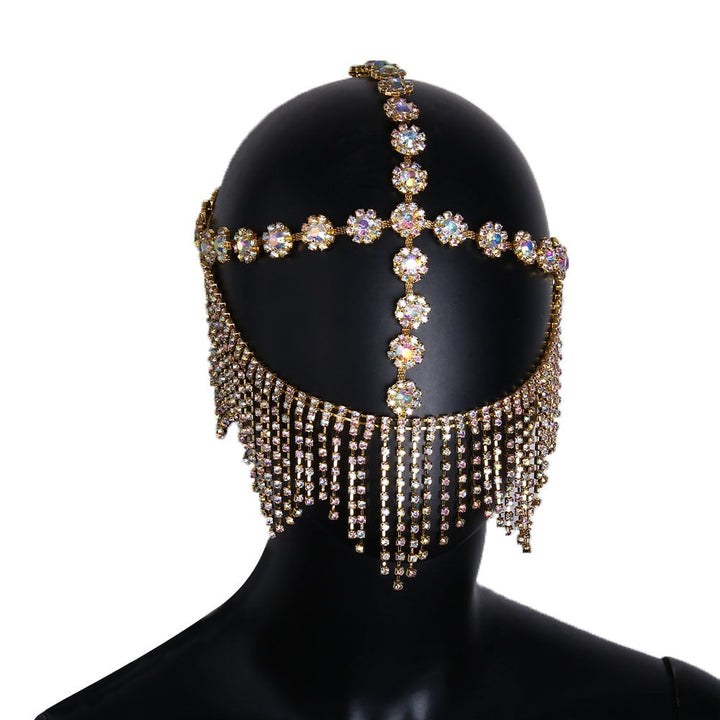 Sparkling Veil Mask | Masquerade Face Jewellery