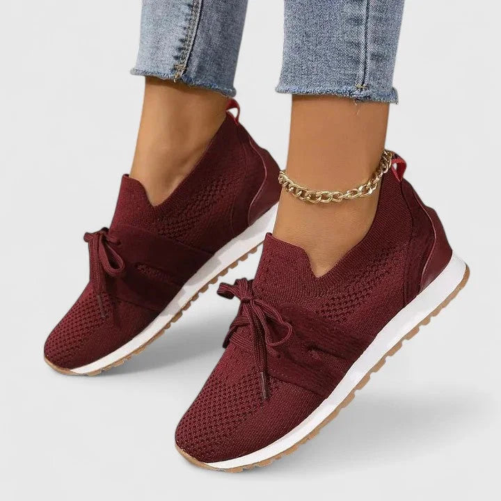 Women's Lace-Up Knit Sneaker