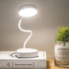 LED Desk Lamp with Adjustable Flexible Gooseneck Rechargeable USB Short Compact Design