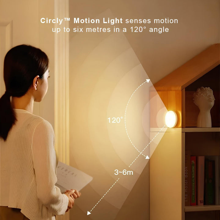 LED Motion Sensor Light Activated Detection Wireless Magnetic Puck Warm White