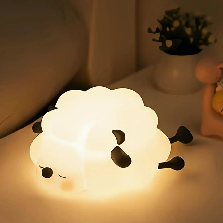 LED Night Light Rechargeable Silicone Portable Squishy Animal Warm White