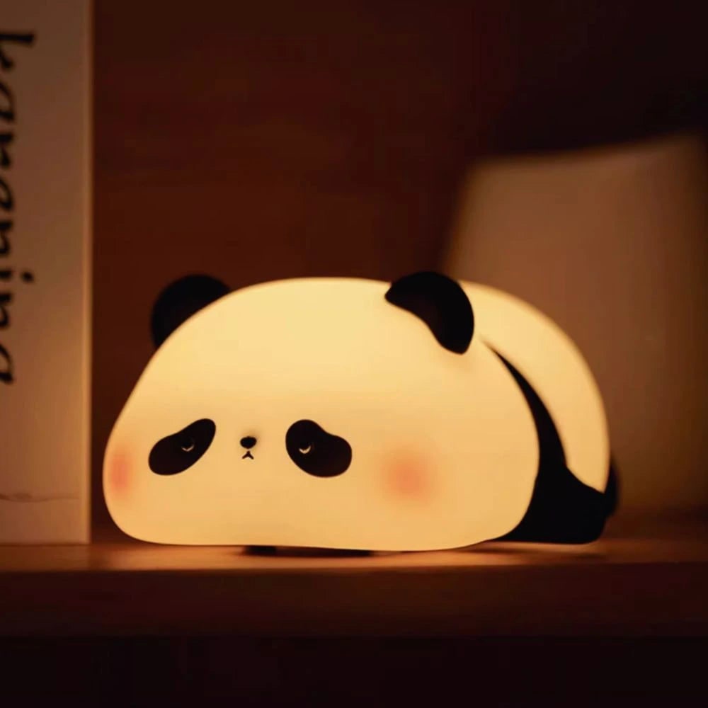 LED Night Light Rechargeable Silicone Portable Squishy Animal Warm White