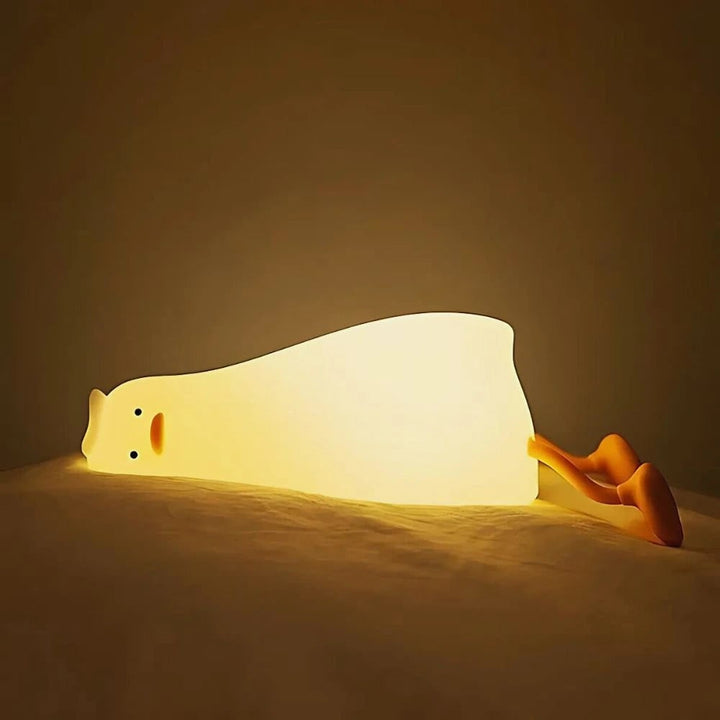LED Night Light Rechargeable Silicone Portable Squishy Animal Warm White