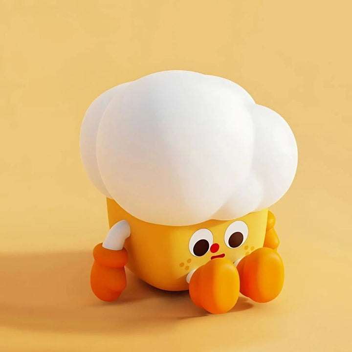 LED Night Light Rechargeable Silicone Portable Squishy Animal Warm White
