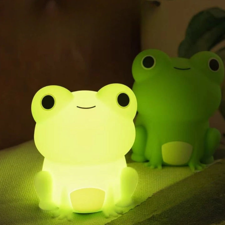 LED Night Light Rechargeable Silicone Portable Squishy Animal Warm White