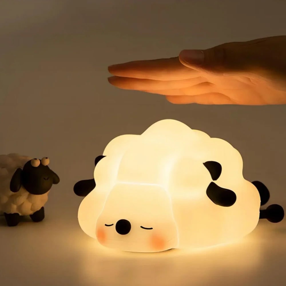LED Night Light Rechargeable Silicone Portable Squishy Animal Warm White