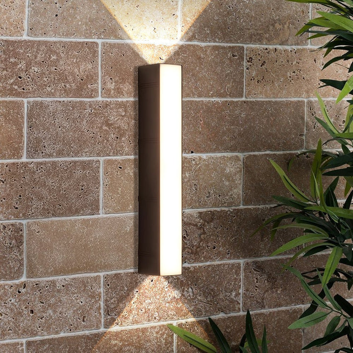 LED Wall Sconce with Outdoor Mount Lighting and Up Down Light Lamp