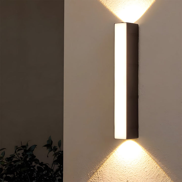 LED Wall Sconce with Outdoor Mount Lighting and Up Down Light Lamp