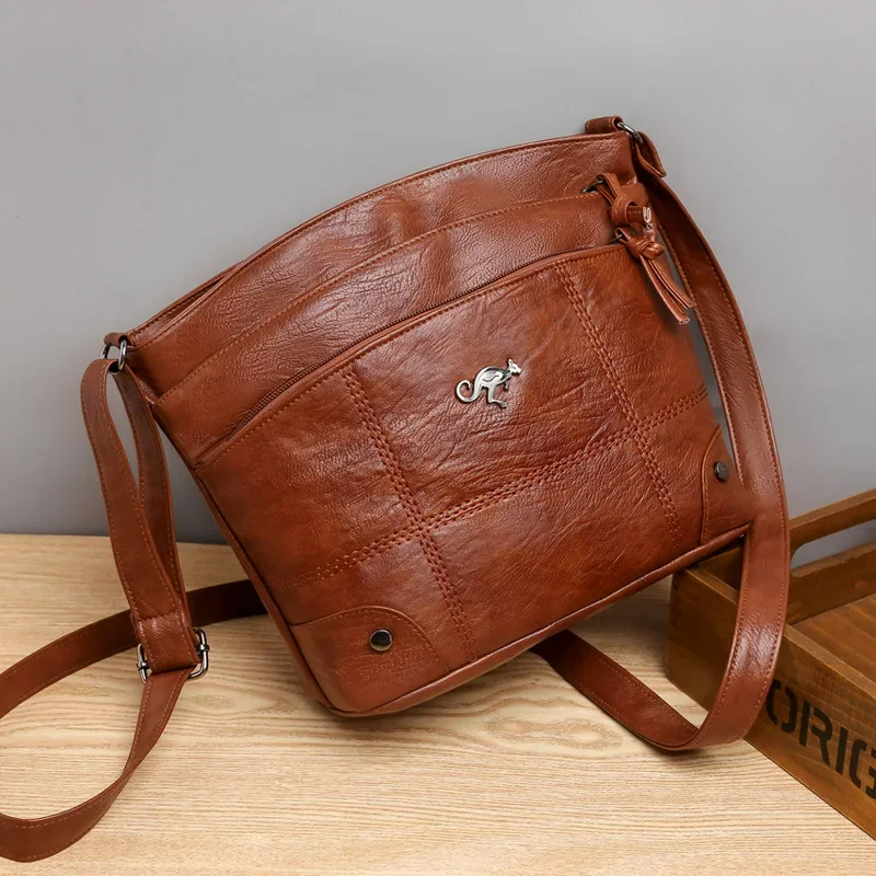 Elegant Leather Shoulder Bag for Women – Sabrina