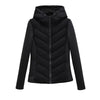 Women's Lightweight Quilted Winter Jacket with Hood and Hidden Pockets