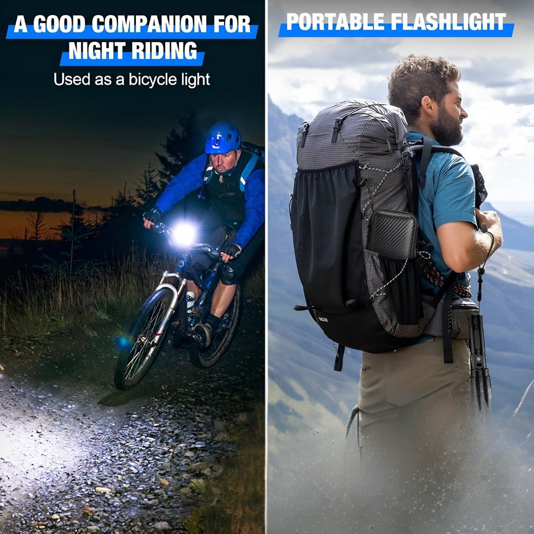 LumaBeam – 100,000-Lumen Rechargeable LED Torch with Power Bank