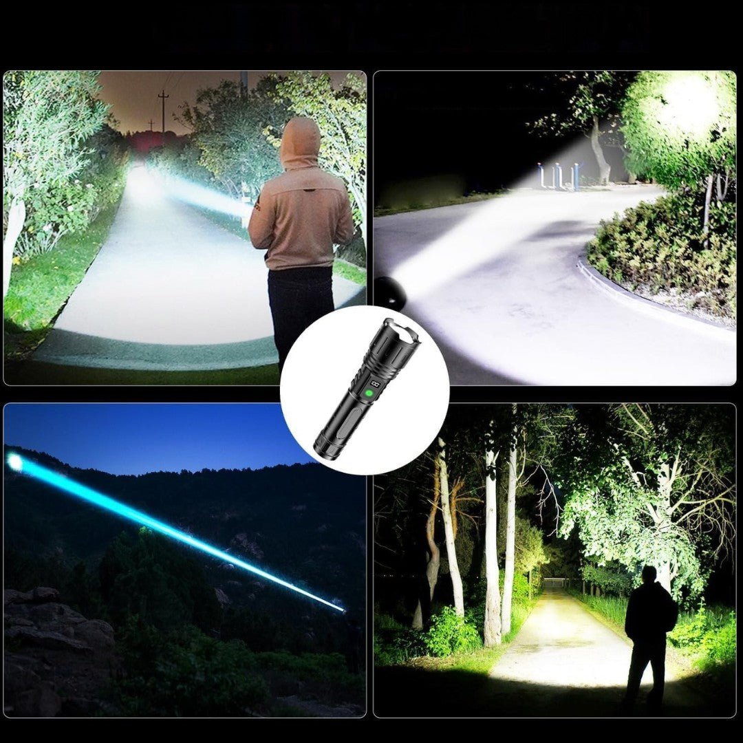 LumaBeam – 100,000-Lumen Rechargeable LED Torch with Power Bank