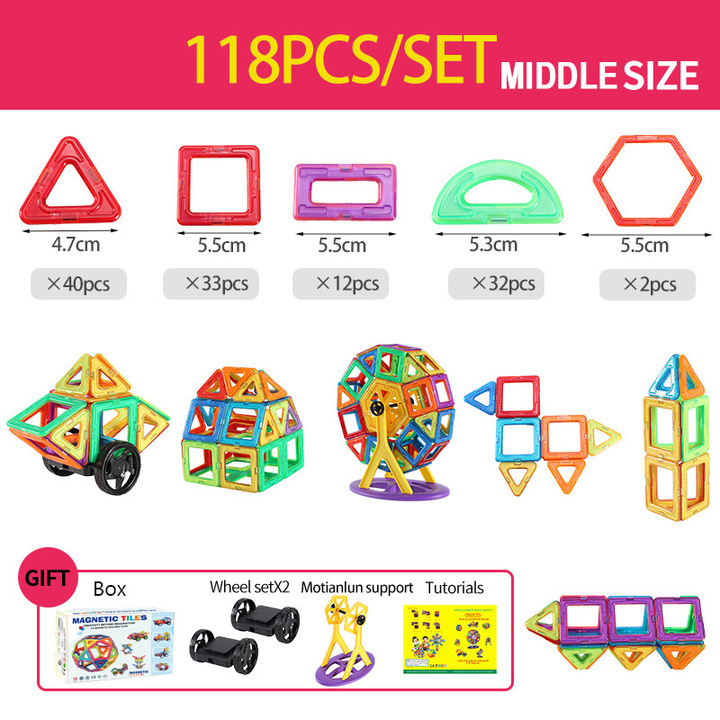 Magnetic Building Toy - Develops Creativity | Magnetic Blocks