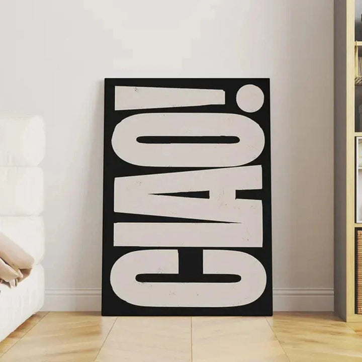 Elegant Ciao Wall Art Decoration
