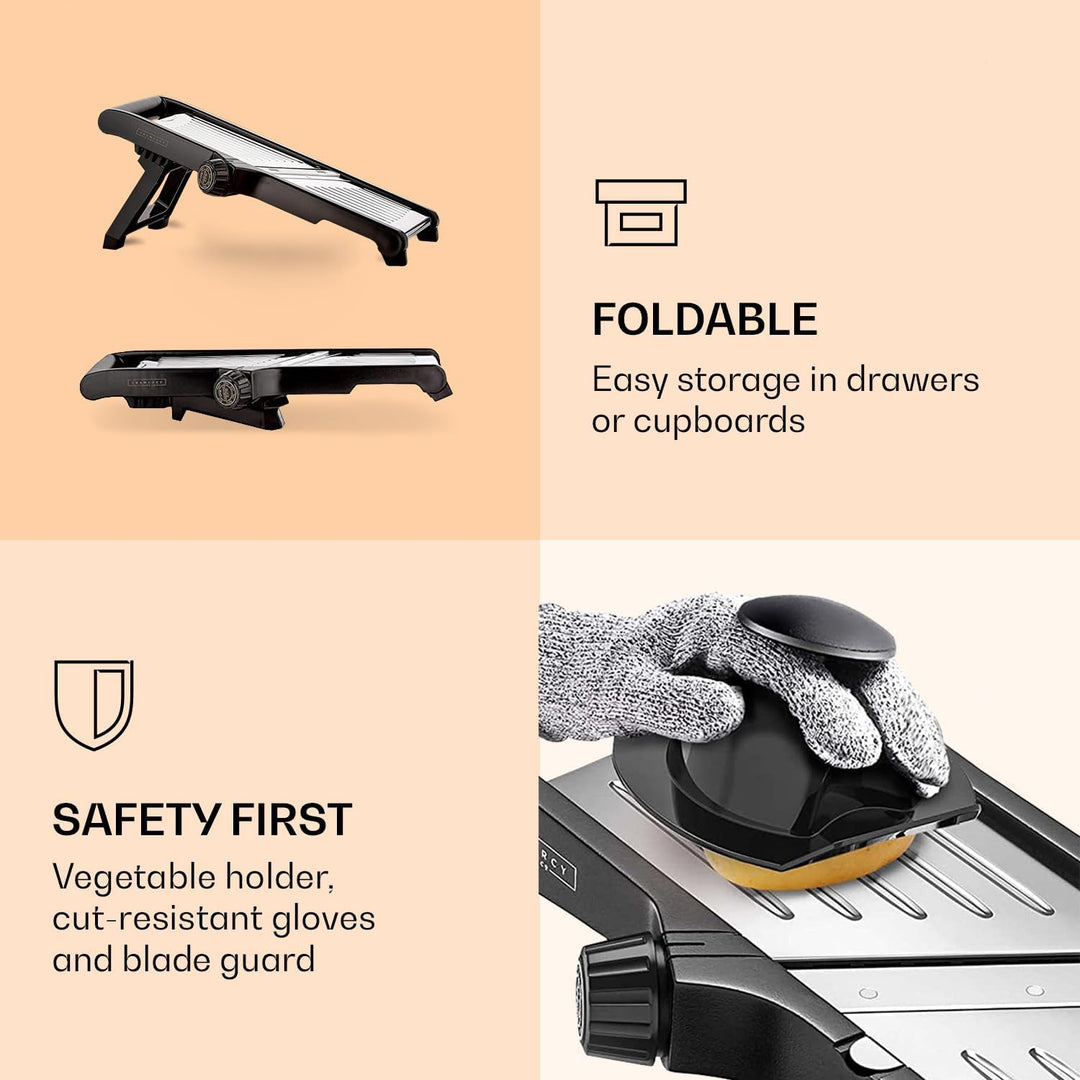 SlicerPro Safety Set | Mandoline Slicer with Cut-Resistant Gloves