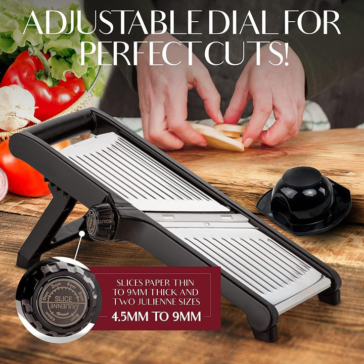 SlicerPro Safety Set | Mandoline Slicer with Cut-Resistant Gloves
