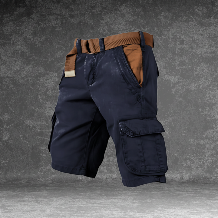 Mens Cargo Shorts Work Lightweight Side Pockets Belt Included Outdoor