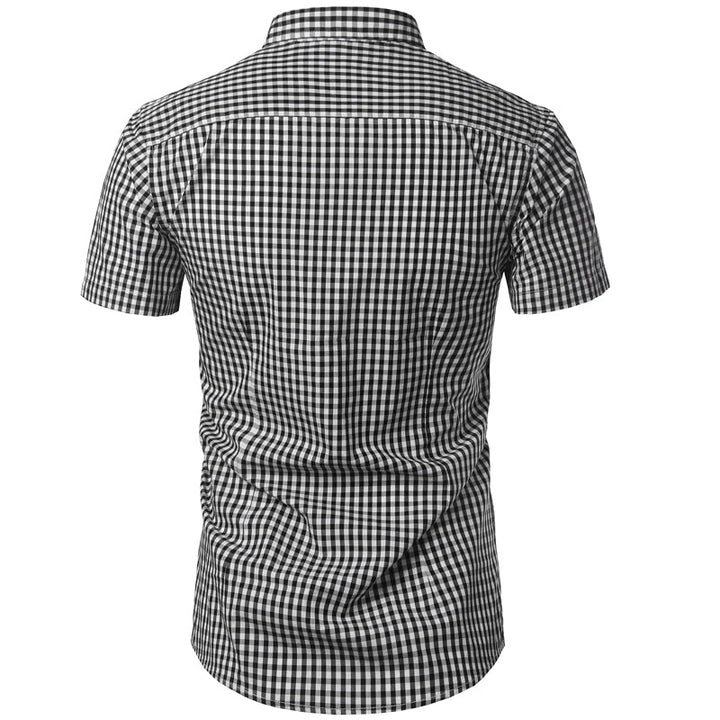 Men's Short-Sleeve Checked Shirt