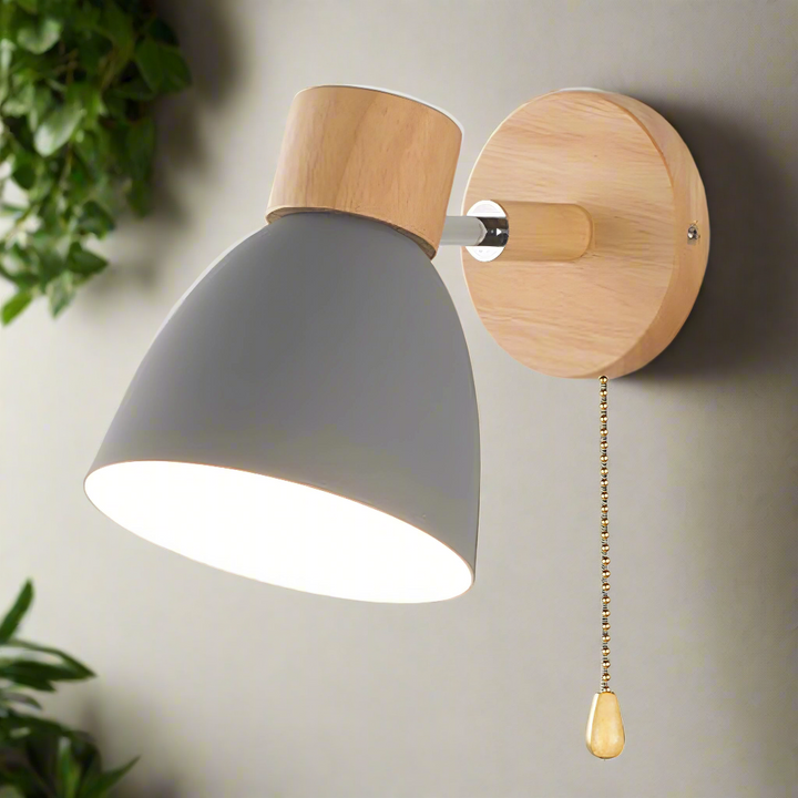 Modern Scandinavian Wall Lights with Pull Switch