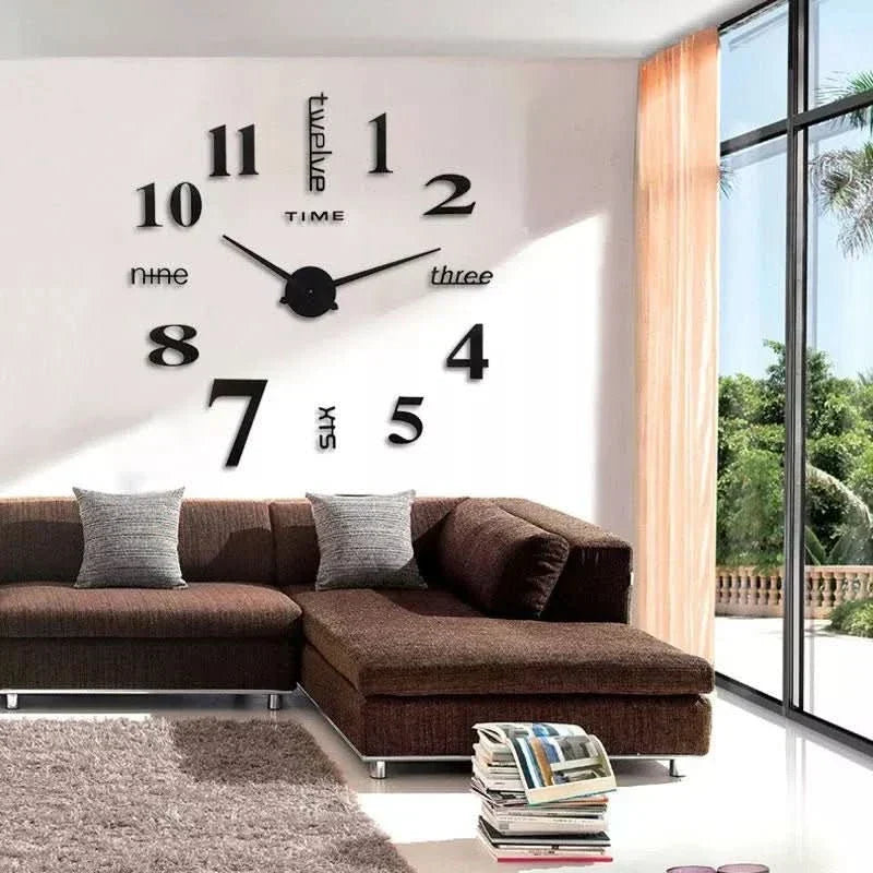 3D Wall Clock | Modern 3D Decoration with Elegant Style