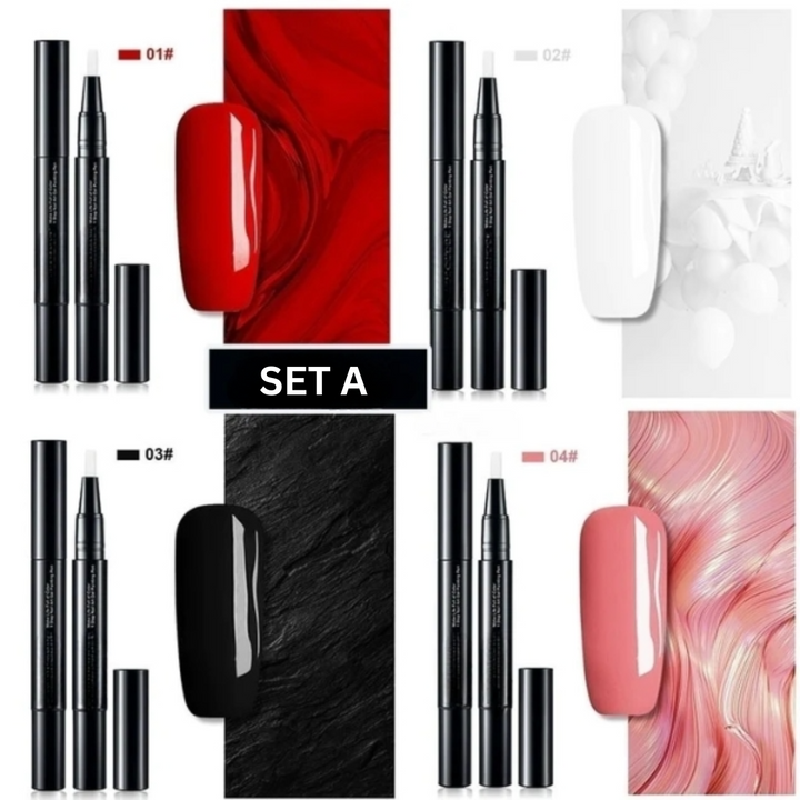 Nail Art Pen Polish Gel Brush Liquid Quick Dry