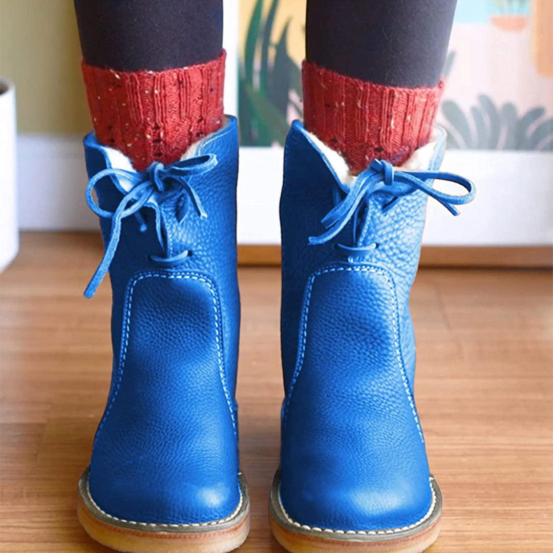 Waterproof Women's Ankle Boots with Warm Lining - Natalja