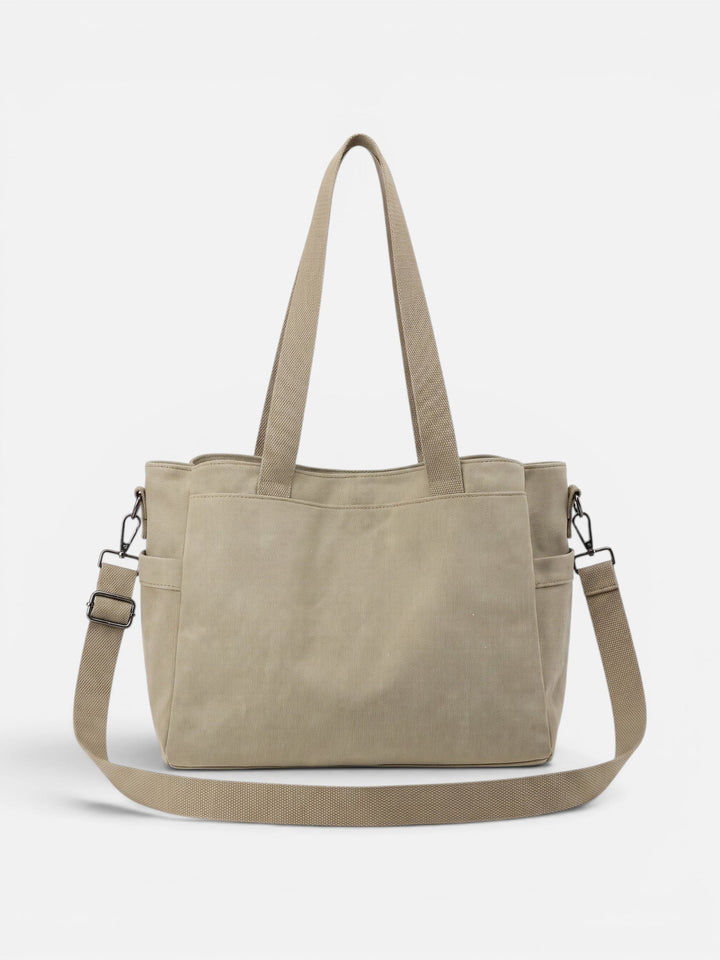Women's Convertible Canvas Tote Bag with Shoulder Strap