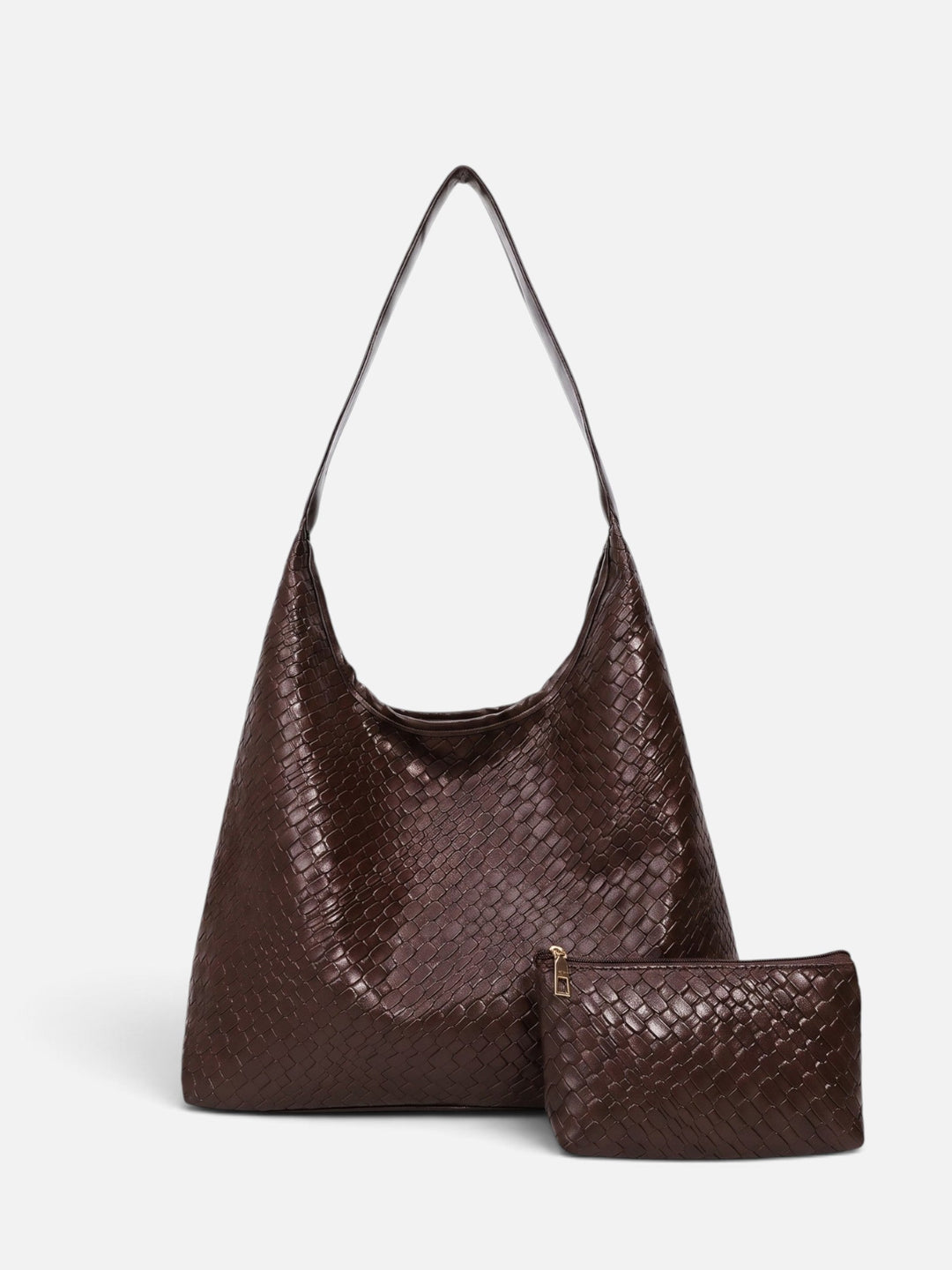 Women's Woven Hobo Bag with Pouch