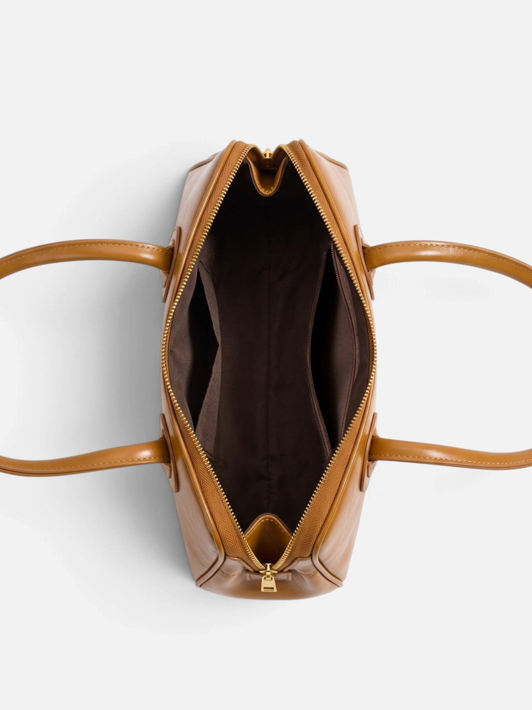 Women's Faux Leather Double-Zip Bowling Bag