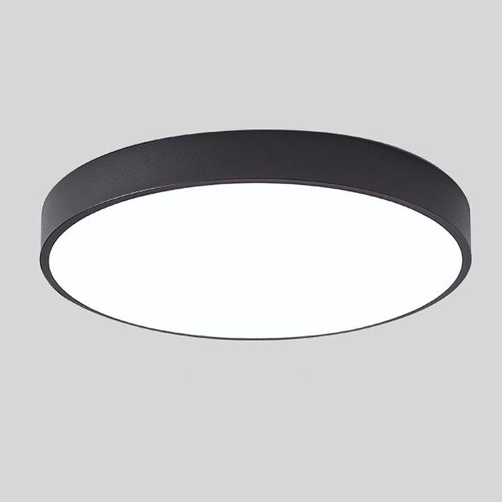 Scandinavian LED Ceiling Light in Macaron Shape with Wooden Accent for Living Room or Bedroom