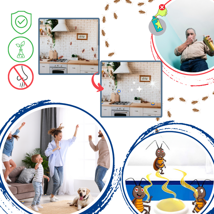 Odorless Cockroach Bait Station for Home Pest Control