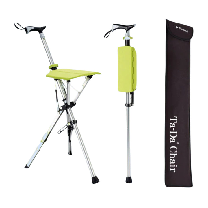 CrutchSeat - Folding Stool for Comfort - Lightweight and Portable