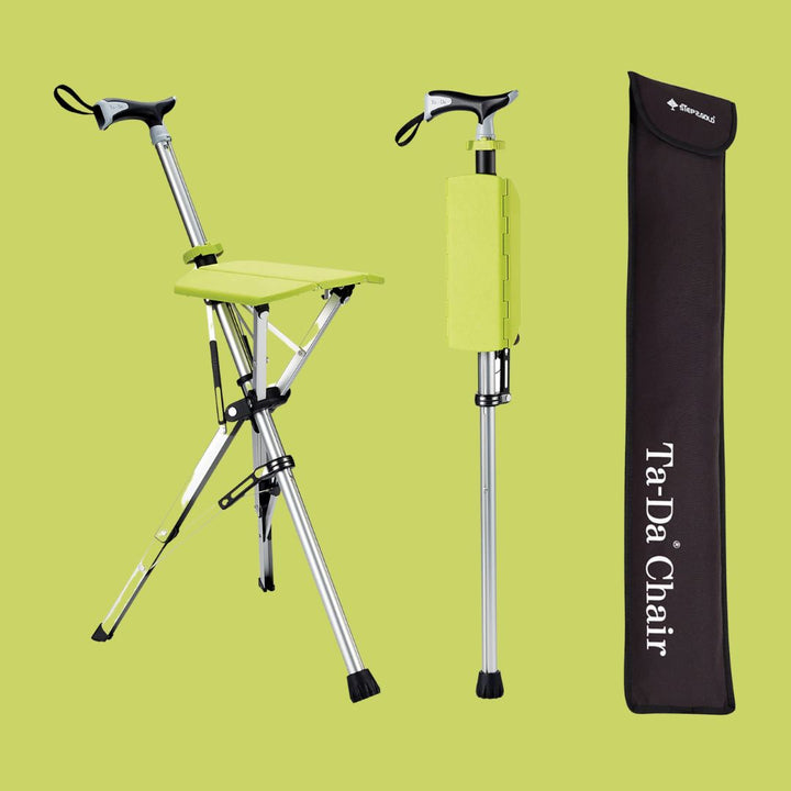 CrutchSeat - Folding Stool for Comfort - Lightweight and Portable