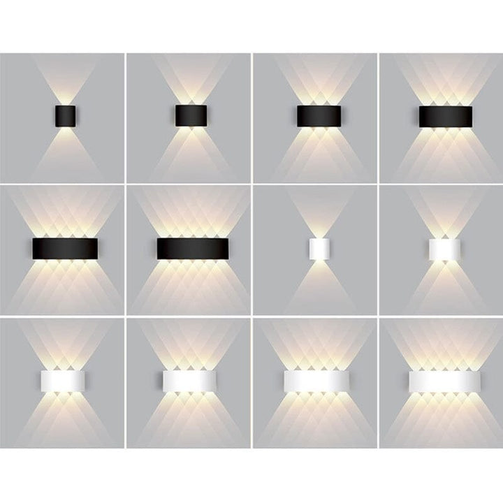 Outdoor Wall Sconce Light LED Up Down Modern Slim Weatherproof Lamp