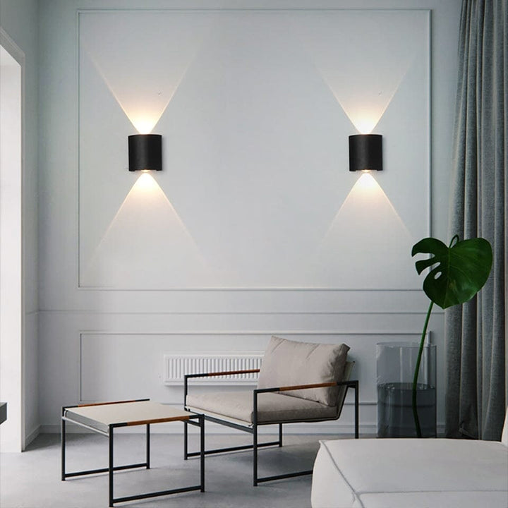 Outdoor Wall Sconce Light LED Up Down Modern Slim Weatherproof Lamp