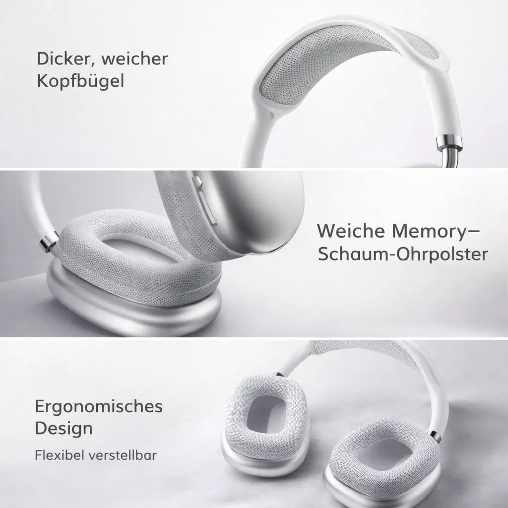 Over-Ear Headphones with Active Noise Cancelling and Bluetooth (ANC)