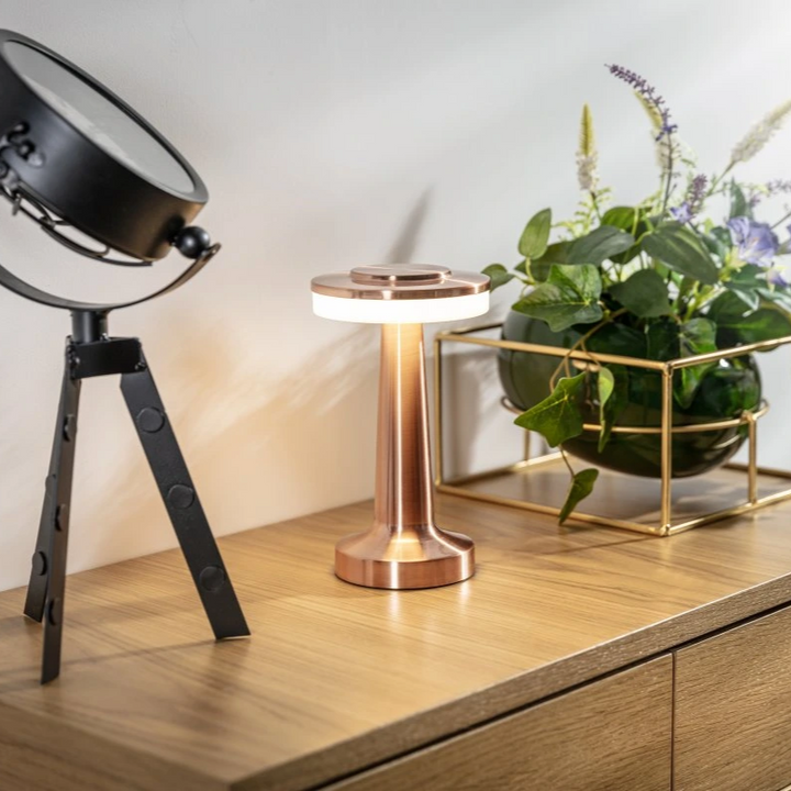 Portable Dimmable Table Lamp Elegant Retro Design