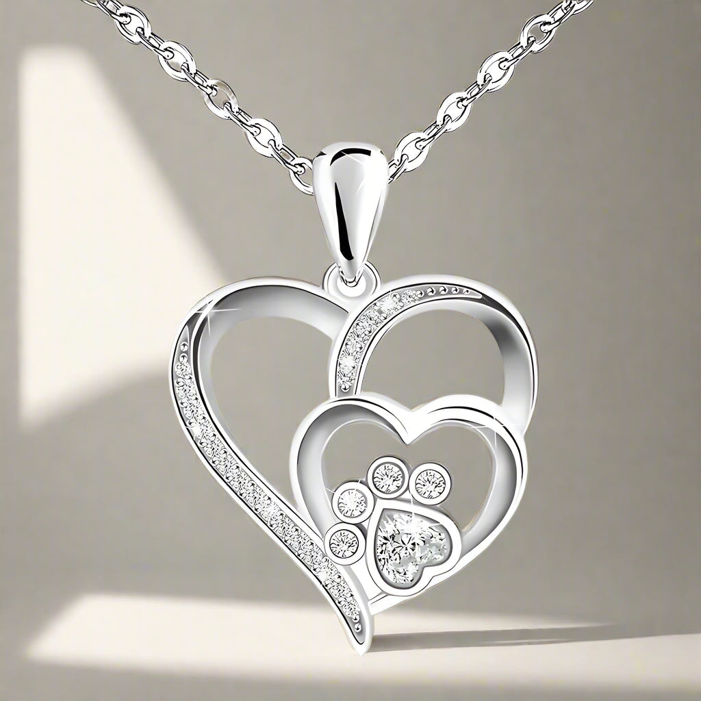 Silver Pendant with Little Heart