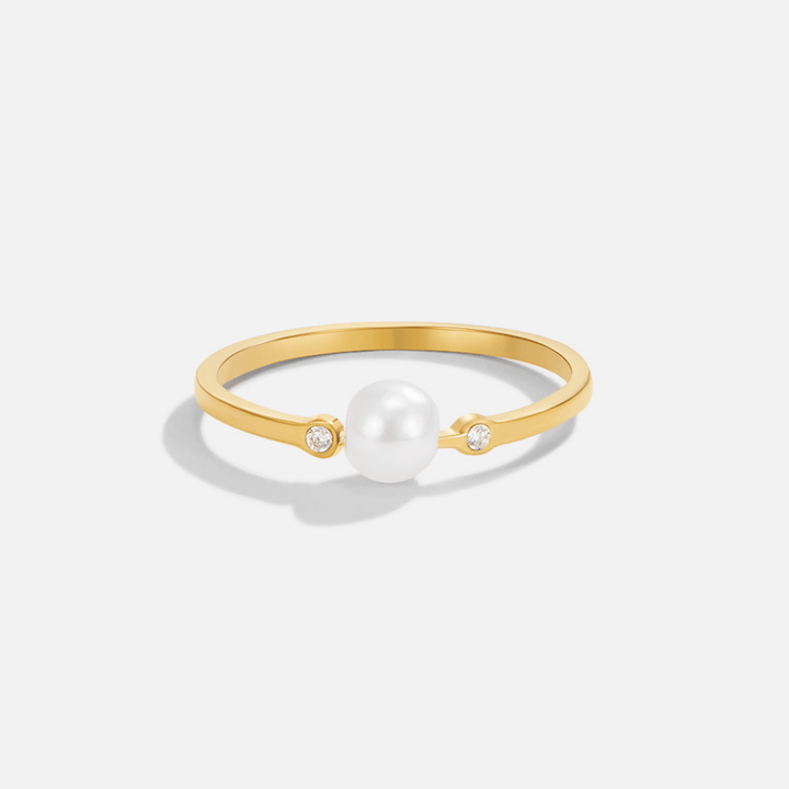Soft freshwater pearl ring