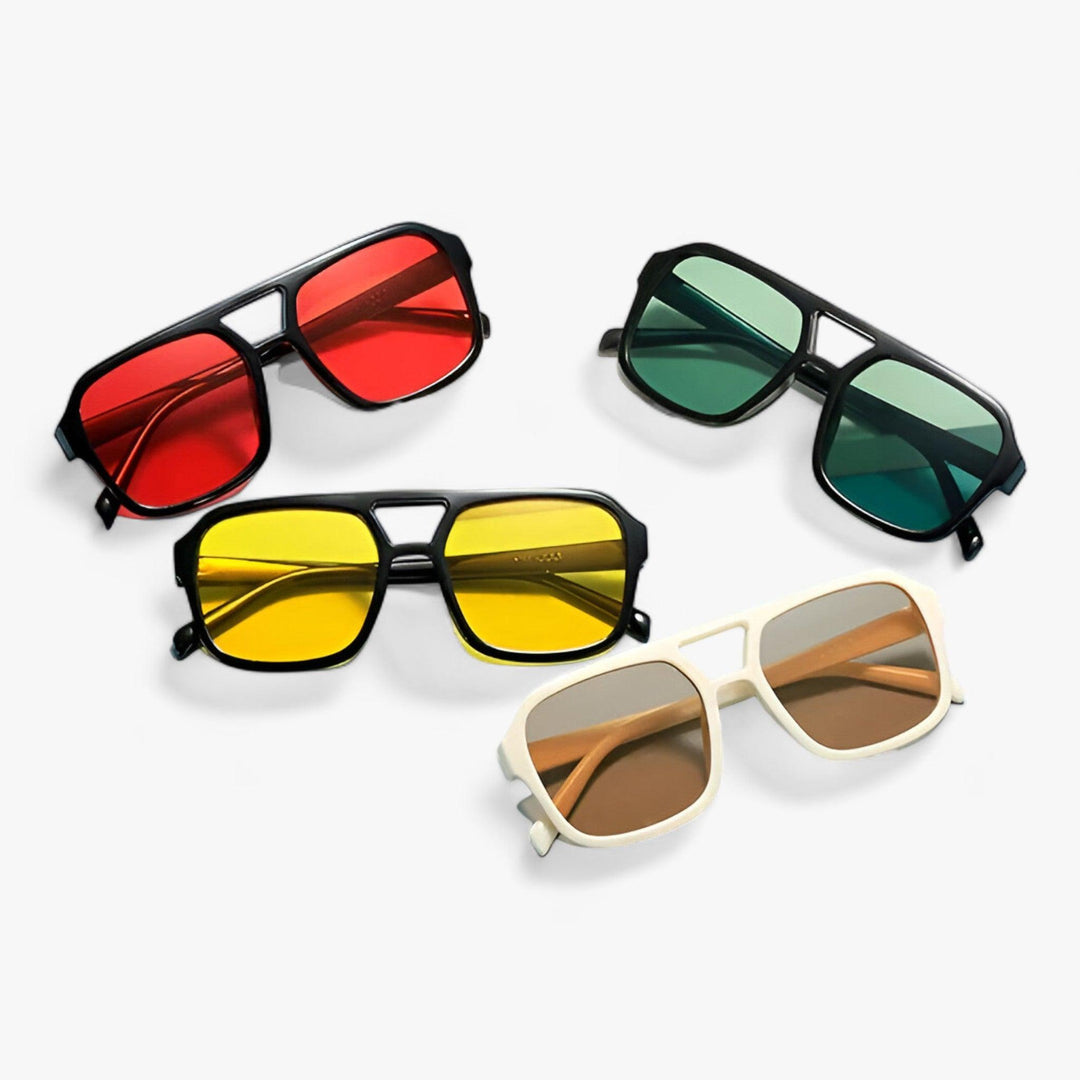 Vintage Oversized Sunglasses with Square Frame – Spectra