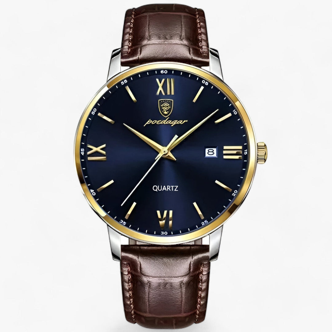 Luxury Men's Wristwatch with Leather Strap – Adrien