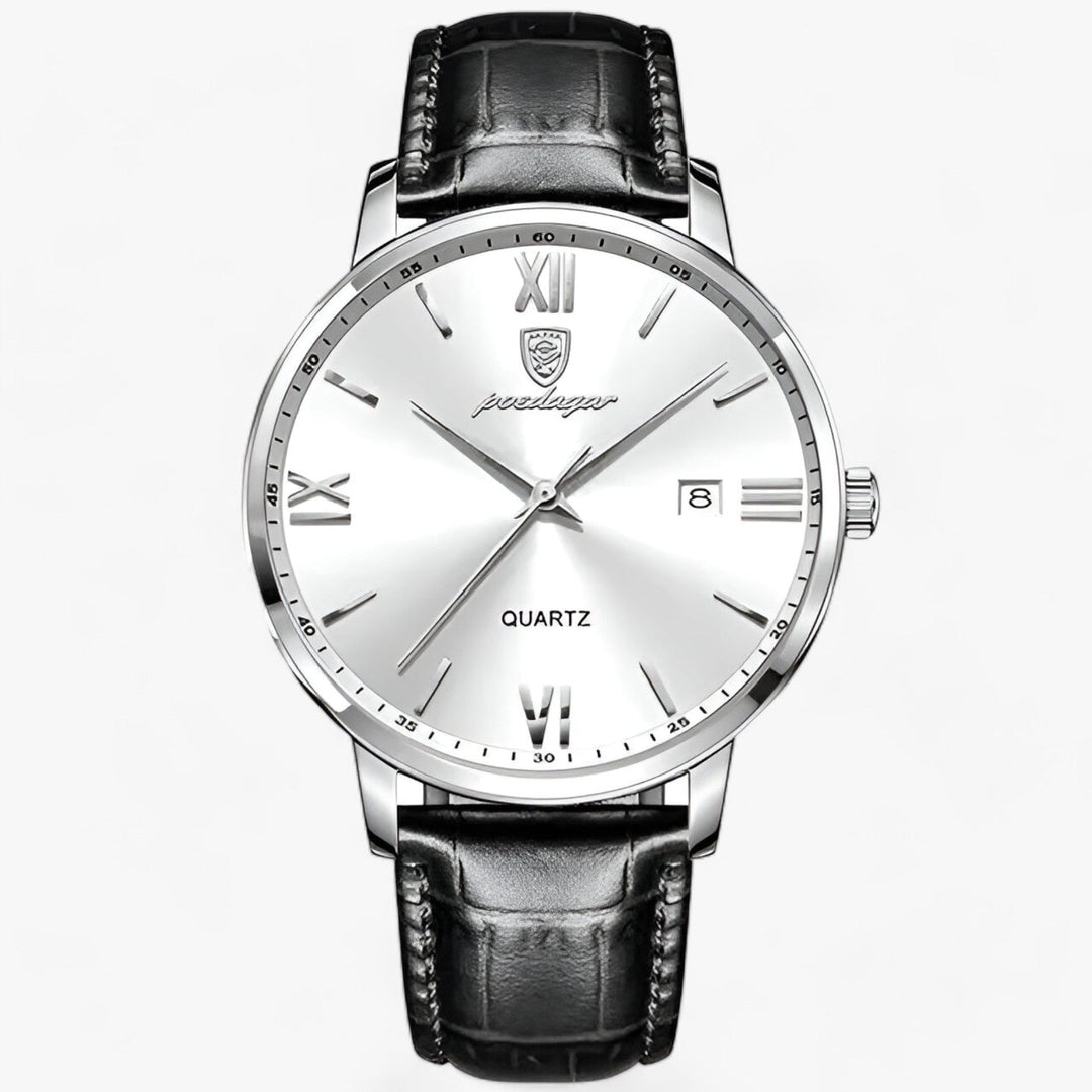 Luxury Men's Wristwatch with Leather Strap – Adrien