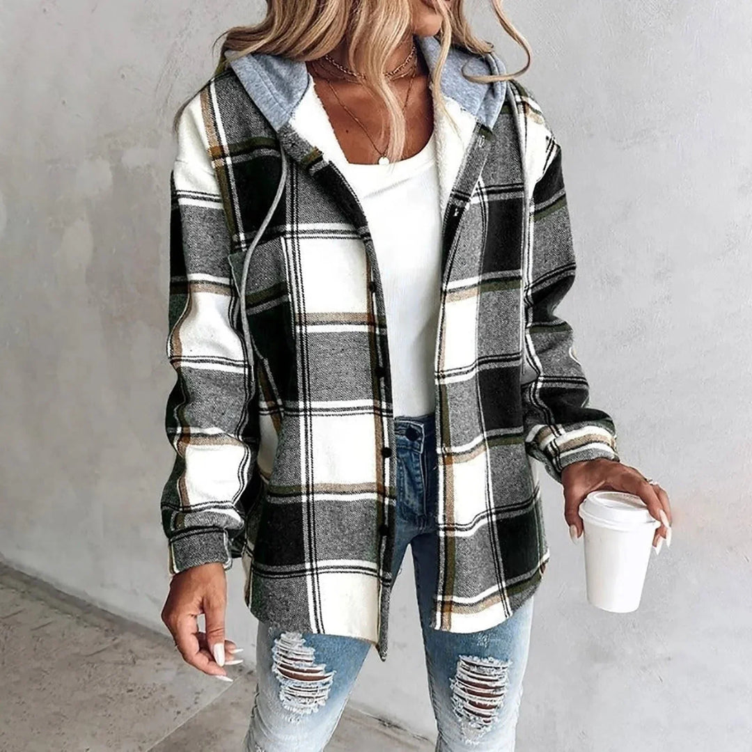 Plaid Oversized Cardigan