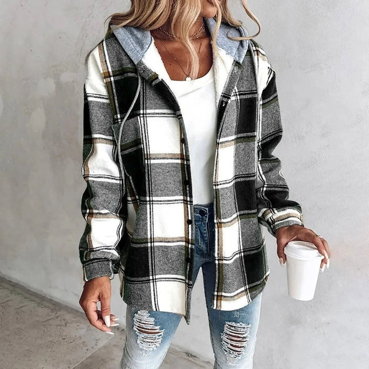 Plaid Oversized Cardigan