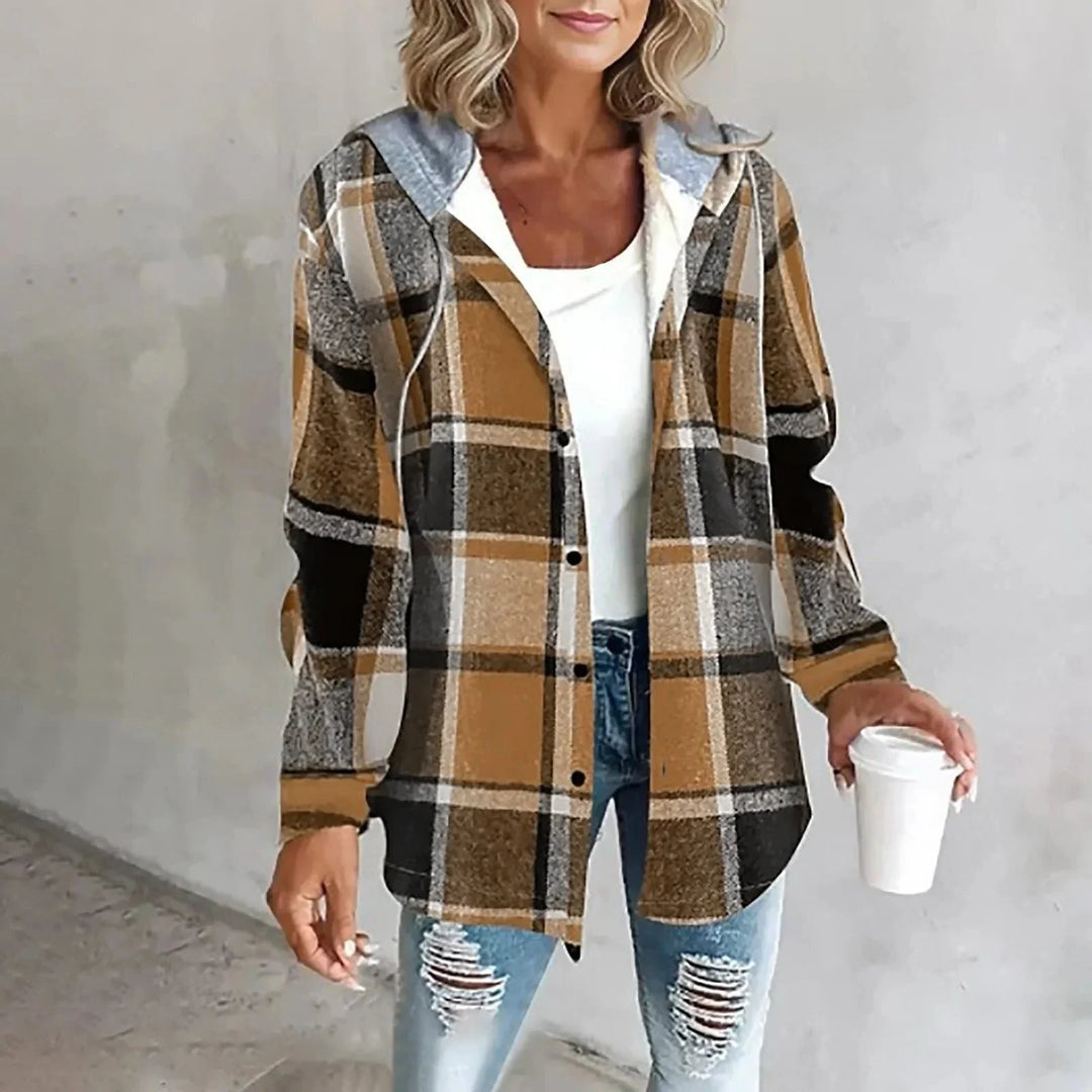 Plaid Oversized Cardigan