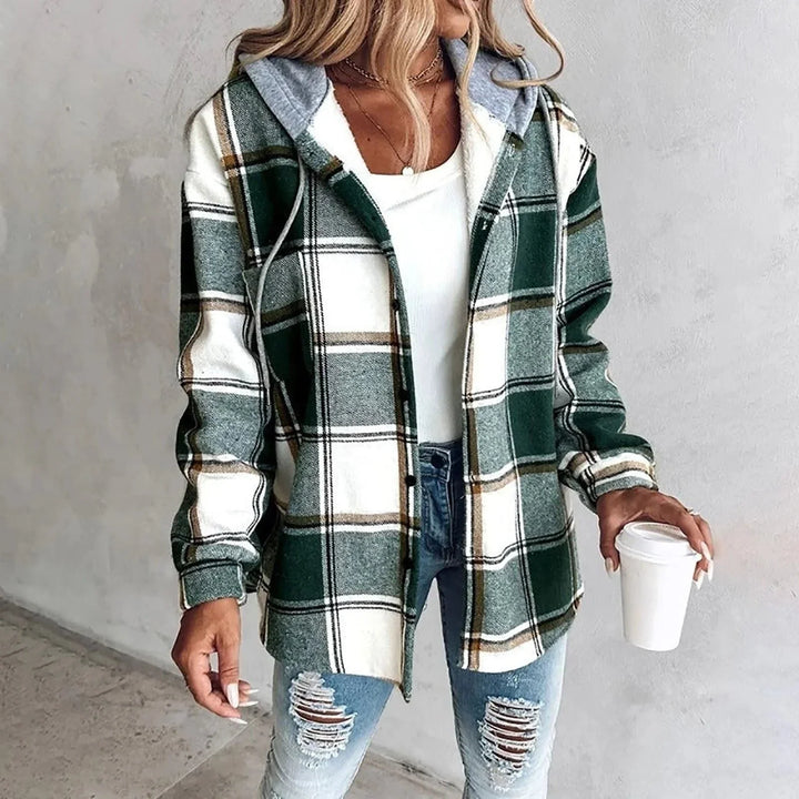 Plaid Oversized Cardigan