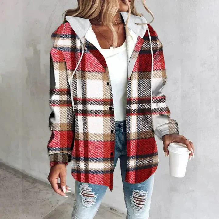 Plaid Oversized Cardigan